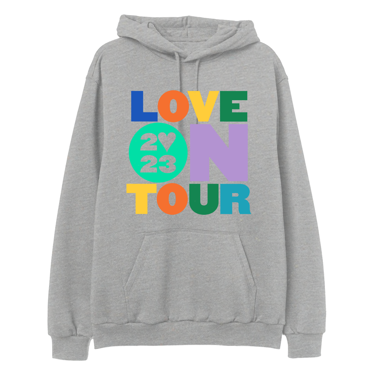 Love On Tour 2023 Gray Hoodie