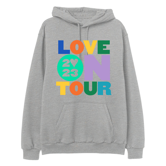 Love On Tour 2023 Gray Hoodie