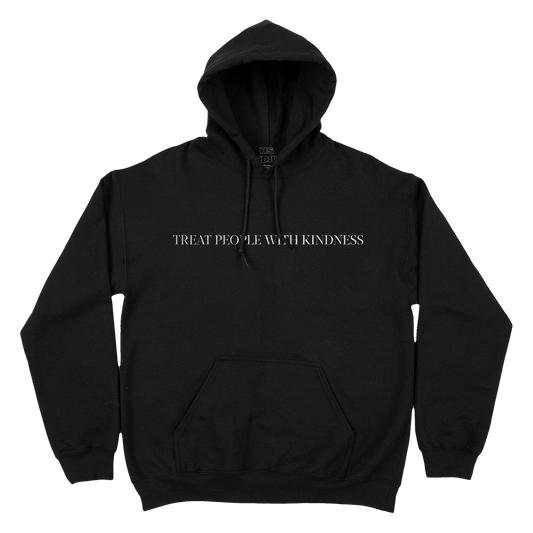 Treat People With Kindness Hoodie (Metallic Silver Embroidery)